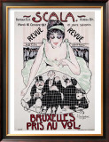 Scala to Bruxelles Framed Giclee Print by Jean-Dominque Van Caulaert