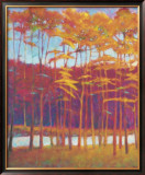 Red Trees at Creek Limited Edition Framed Print by Ken Elliott
