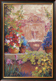 Patio Fountain Print by Hawley 