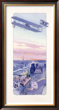 Wright Brothers Aviation Biplane Framed Giclee Print