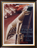 2nd Salone Automobile Italia Framed Giclee Print by Giuseppe Riccobaldi