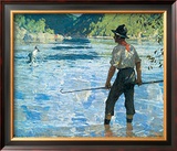 Salmon Fishing, 1927 Prints by Frank Weston Benson