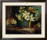 Lilies and Brass Art by Hope Reis