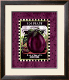 Eggplant Seed Pack Framed Giclee Print