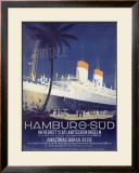Hamburg to America Line Framed Giclee Print by Ottomar Anton