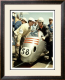 Italian Mv Agusta Gp Motorcycle Poster Framed Giclee Print by Giovanni Perrone