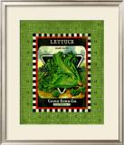 Lettuce Seed Pack Framed Giclee Print