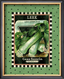 Leek Seed Pack Framed Giclee Print