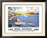 Royal Rothesay, the Holiday Capital of the Clyde Framed Giclee Print by Cecil King