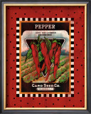 Pepper Seed Pack Framed Giclee Print