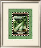 Leek Seed Pack Framed Giclee Print