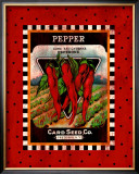 Pepper Seed Pack Framed Giclee Print