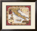 Wine Map of Italy Poster
