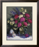 Peonies And Ginger Jar Print by Hope Reis