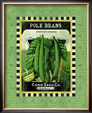 Pole Beans Seed Pack Framed Giclee Print