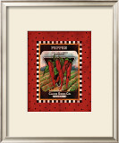 Pepper Seed Pack Framed Giclee Print