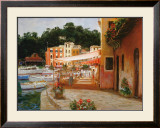 Morning Stroll in Portofino Posters by George W. Bates