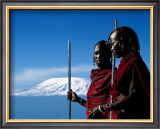 Masai Warriors, Ambosiele Park, Kenya Posters by Patrick De Wilde