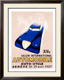 Salon Auto Geneve Framed Giclee Print by Edward Henry Grin