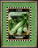 Leek Seed Pack Framed Giclee Print