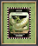 Onion Seed Pack Framed Giclee Print