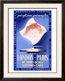 London to Paris Framed Giclee Print by Paolo Federico Garretto