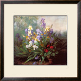 Landscape with Irises Posters by Barbara Koch