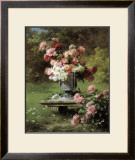 Peonies in a Wild Garden Posters by Louis-Marie Lemaire