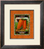 Carrot Seed Pack Framed Giclee Print
