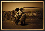 Saddle Up Cowboy Framed Giclee Print by Jim Tunell