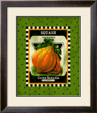 Squash Seed Pack Framed Giclee Print