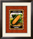 Sweet Corn Seed Pack Framed Giclee Print