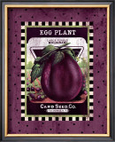 Eggplant Seed Pack Framed Giclee Print