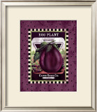 Eggplant Seed Pack Framed Giclee Print