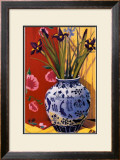 Irises in an Oriental Vase I Art by Curtis Kelly