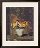 Zinnias And Marigolds Prints by Hermann Dudley Murphy