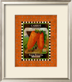 Carrot Seed Pack Framed Giclee Print