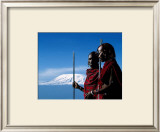Masai Warriors, Ambosiele Park, Kenya Posters by Patrick De Wilde