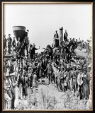 Transcontinental Railroad Completed Framed Photographic Print
