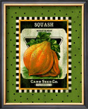 Squash Seed Pack Framed Giclee Print
