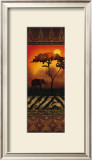 Elephant at Sunset Prints by Nicola Rabbett