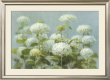 White Hydrangea Garden Posters by Danhui Nai