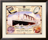 White Star Liner, The Titanic Framed Giclee Print