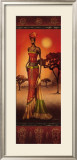 Masai Lady at Sunset Posters by Nicola Rabbett