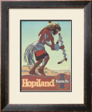 Santa Fe Railroad: Hopiland, c.1940's Art by Don Perceval