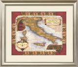 Wine Map of Italy Print