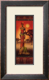 Masai Lady at Sunset Art by Nicola Rabbett