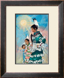 Dancing with the Universe Framed Giclee Print by Georgia Lesley