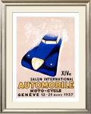 Salon Auto Geneve Framed Giclee Print by Edward Henry Grin