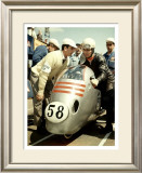 Italian Mv Agusta Gp Motorcycle Poster Framed Giclee Print by Giovanni Perrone